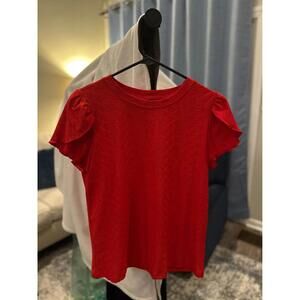 Red top / shirt / blouse - Size S